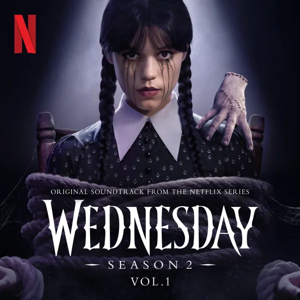Cover art for Bad Moon Rising (from "Wednesday: Season 2") — Wednesday Addams, Nevermore Academy Orchestra, Catherine Zeta-Jones, Billie Piper & Bobby Studley